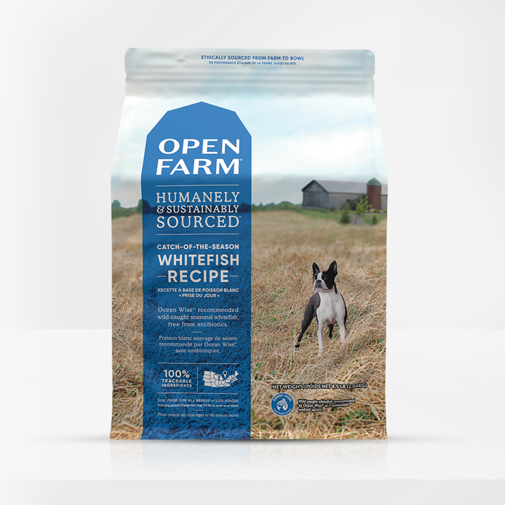 Open Farm Catch-of-the-Season Dry Dog Food packaging 