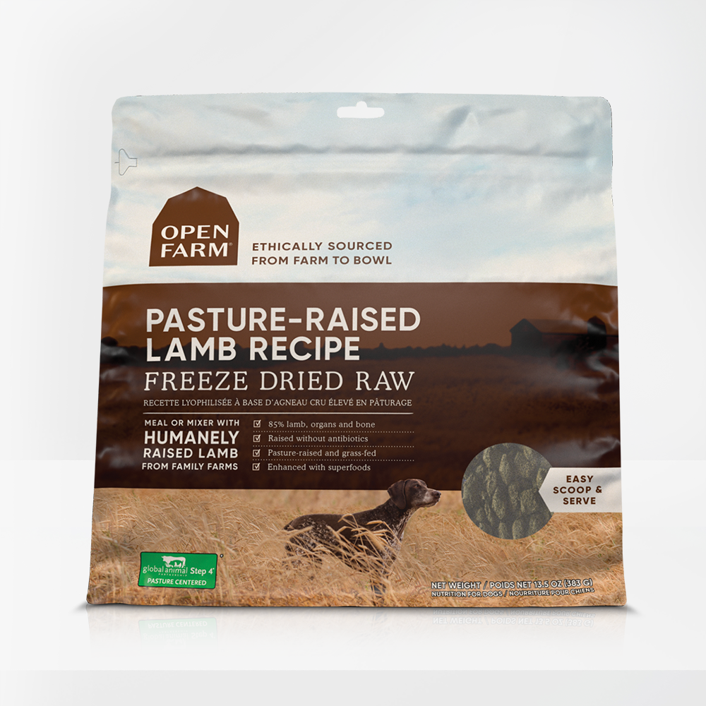 Pasture-raised Lamb Freeze Dried Raw Dog Food