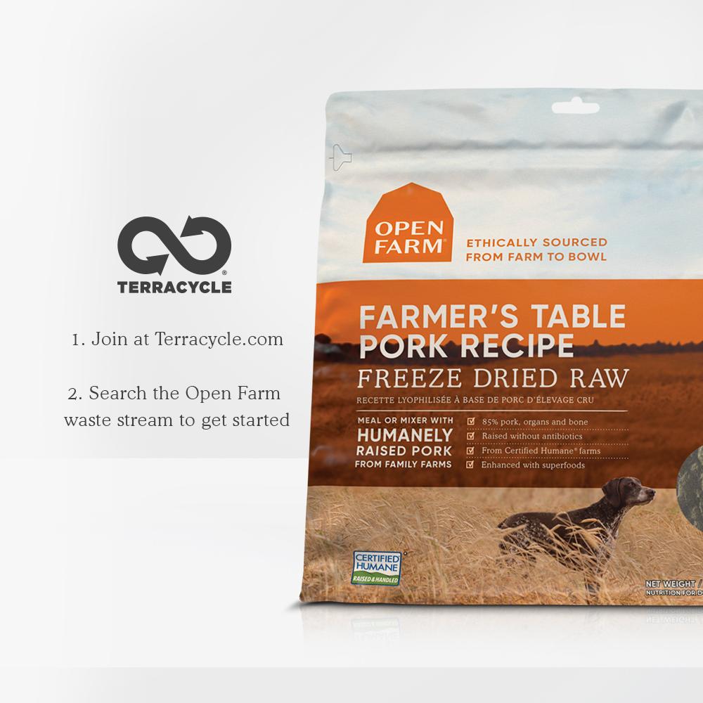Farmer’s Table Pork Freeze Dried Raw Dog Food