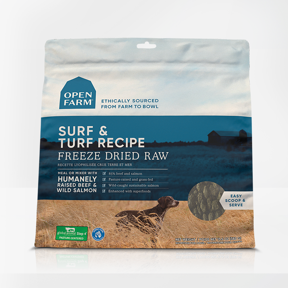 Surf & Turf Freeze Dried Raw Dog Food