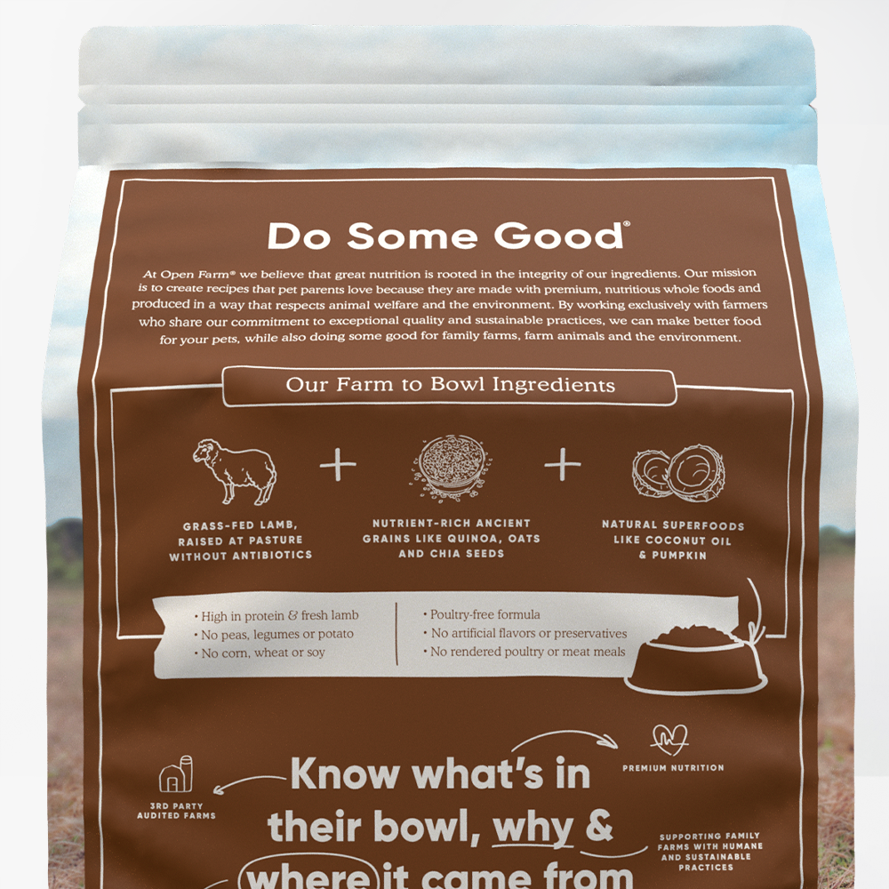 Pasture-Raised Lamb & Ancient Grains Dry Dog Food
